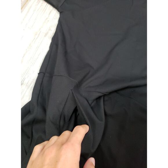 Every Day Wear Spirithouse Womens Knit Lagenlook Black Top Shirt S/M W/ Pockets - Picture 6 of 8